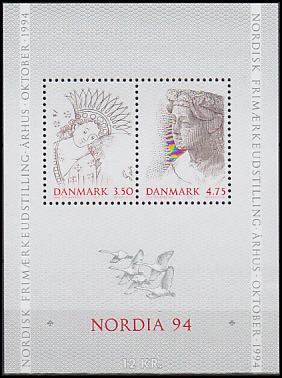 Danmark AFA 1011 - 12<br>Postfrisk Miniark